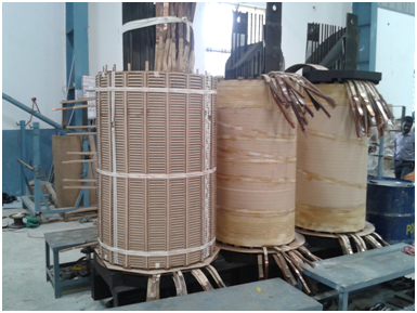 NGEF Furnace Transformer 16MVA HV & LV WINDINGS Assembly
